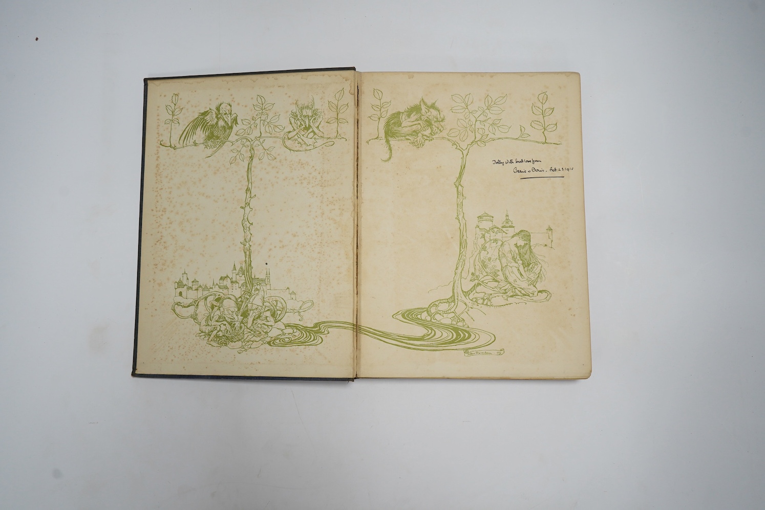 The Rubaiyat of Omar Khayyam. Illustrated by Ronald Balfour. new edition. pictorial title (printed in green and black), 6 coloured and mounted plates, 33 other plates (14 part coloured), text illus. and decorations; orig